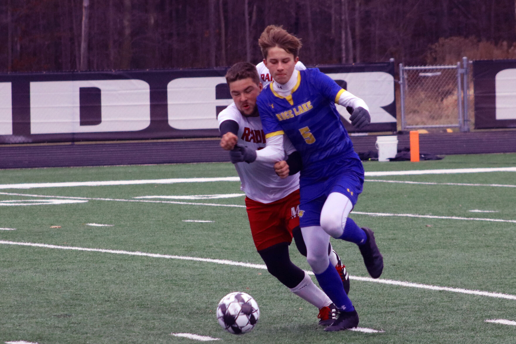 Rice Lake boys soccer Division 2 sectionals vs. Medford 10-31-20
